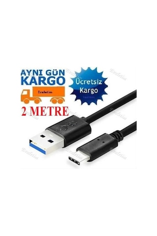 Type-C Usb Kablo 3.1 5109P Veri Aktarım 2 Metre Şarj Kablosu 2M L