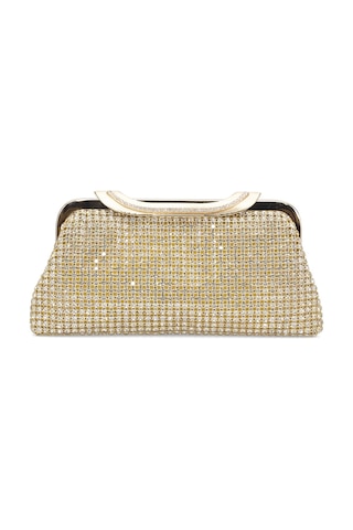 Guja 25kc1284 Kadın Taşlı Abiye Çanta Altın Altın