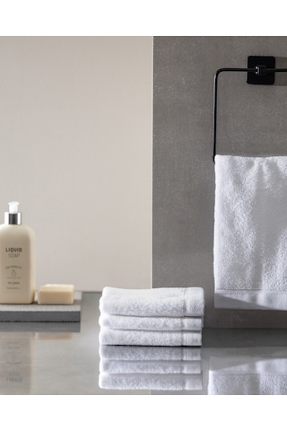 Avelia 4'lü %100 Pamuk El Havlusu - Beyaz - 30x50 Cm 8684427281376 Çok Renkli