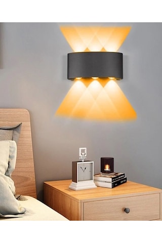 Cata Ct-8011 Haiti 10w Amber Işıklı Led Aplik Siyah