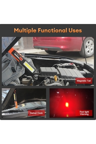 Pasajdanal Profesyonel Acil Durum Tamirci Feneri Mıknatıslı Şarjlı Sarı