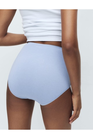 Marks & Spencer 5'li Cotton Lycra Full Brief Külot Seti Mavi Mix