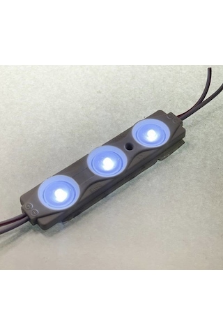 12 Volt 1.2 Watt 3’lü Mercekli 2835 Modül Led Beyaz - 10 Adet