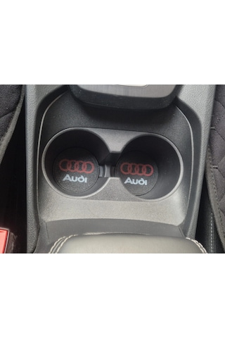 Audi Araç Bardaklık Altlığı , Audi Şişe Ve Bardak Altlığı, Audi Logolu Oto Bardaklık Altlığı