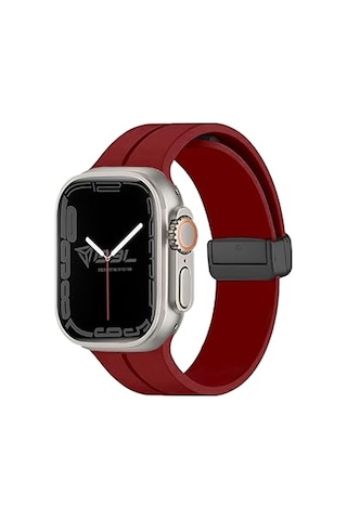 Ayrex Apple Watch Series Se/11/10/9/8/7/6/5/4/3 İle Uyumlu Silikon Kordon Bbl84