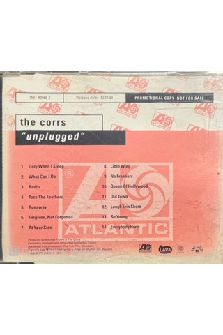 Plak Değildir Cd Dir Cd The Corrs Unplugged Promo Cd