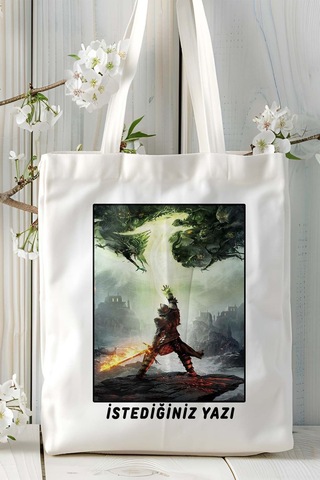 Art Hediye The Art Of Dragon Age Inquisition Oyun Baskılı Omuz Çanta Kişiye Özel Model 3 Çok Renkli