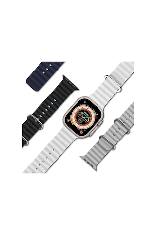 Kyver Apple Uyumlu Watch 9/8/7/6/se Okyanus Silikon Kordon 45/44/42mm