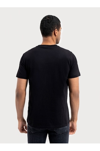 Regular Fit Erkek Tshirt K.kol Black&yellow
