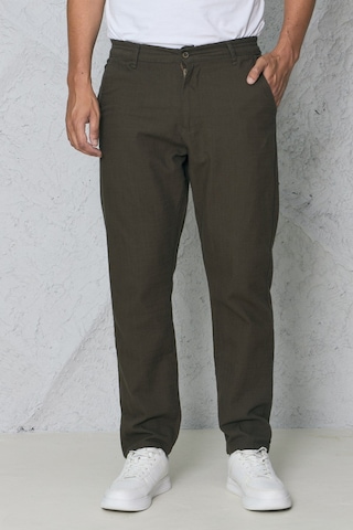 Blayn Jeans Erkek Fileto Cepli Yazlık Keten Pantolon Haki