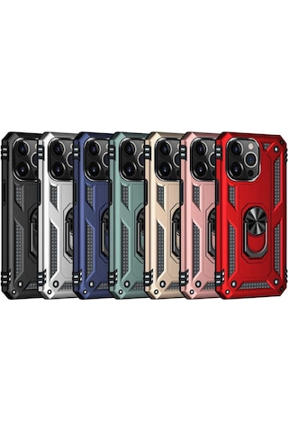 Apple Uyumlu iPhone 13 Pro Uyumlu Zore Vega Kılıf-kırmızı -
