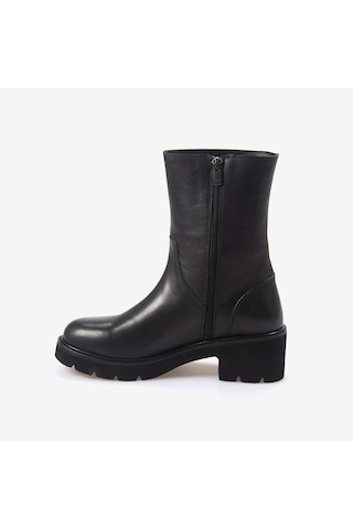 Kemal Tanca Hakiki Deri Kadın Günlük Bot 7007 Siyah