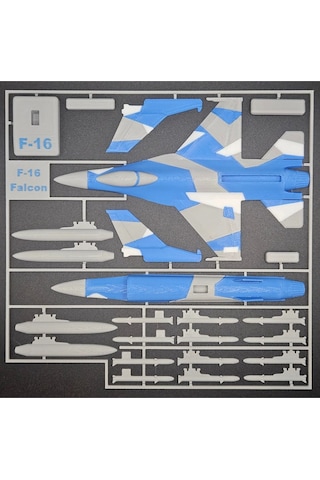 F-16 Uçak Kit Kart Maket