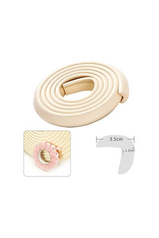 Evokids Kauçuk Kenar Koruyucu Krem Rengi Çok Renkli