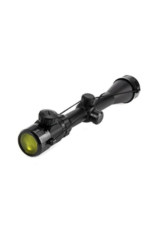 3-9x40 Zoomlu Çıft Işıklı Av Tüfeği Dürbünü Montaj Kelepçeli Çok Renkli