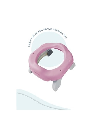 Babyjem 591 Portatif Lazımlık + 3 Poşet Pembe - Açık Bej