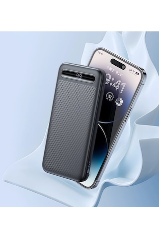 Mcdodo MC-4422 10.5W 10000 mAh Ekranlı Powerbank Siyah