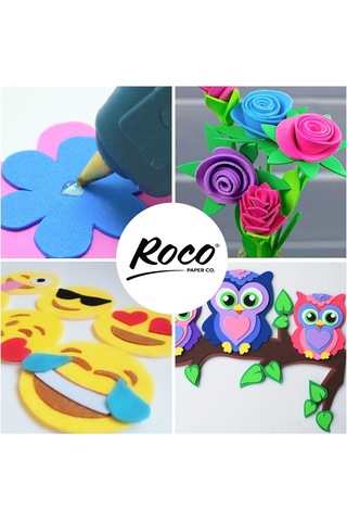 Roco Paper Eva Kağıt, Çiçek Yapım Eva, Elişi Kağıdı, 2 Mm. 50x70 Cm - Açık Mavi