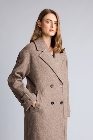 Defacto Regular Fit Dik Yaka Kruvaze Kapamalı Kaşe Kaban H3958ax26wnbg501 Bej-bg501