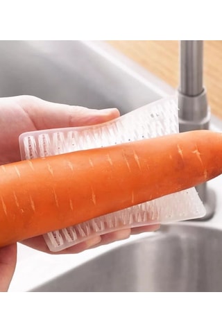 Kenpazar Çok Amaçlı Sebze Ve Meyve Temizleme Patates Soyma Fırçası Çok Renkli