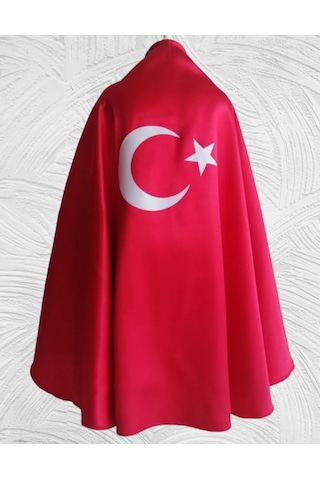 Denbu Tekstil Ay Yıldız Baskılı 23 Nisan Özel Bayrak Pelerin Yeni Sezon Kırmızı Denbu Tekstil Ay Yıldız Baskılı 23 Nisan Özel Bayrak Pelerin Yeni Sezon Kırmızı