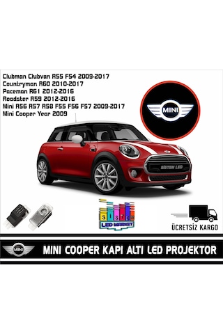 Mini Cooper Araçlar İçin Geçmeli Soketli Kapı Altı Led Lo