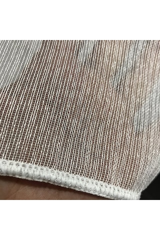 Perdefony Ince Çizgili Modern Düz Tül Perde 3 Farklı Renk Secenek