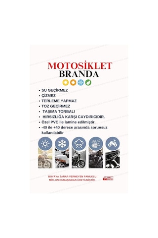 Gri Sym Jetx 125 E5+motosiklet Brandası 4mevsim