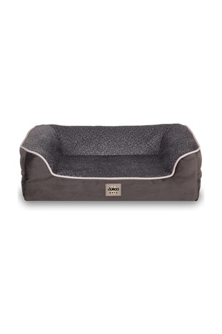 Jungolica Sezar Kedi Ve Köpek Yatağı Antrasit 55x75 Cm, Ortopedik Visco,%100 Su Geçirmez Alez, Çıkarılabilir Yık