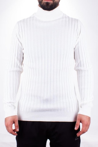 Twister 3625 Ekru Balıkçı Yaka Erkek Kazak Ekru