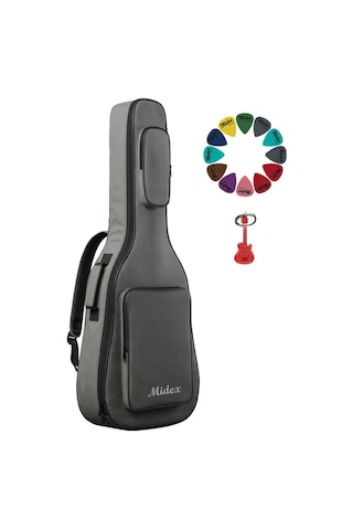 Midex Cs-89gry Özel Tasarım Softcase Klasik Gitar Çantası Gigbag Kılıf 101 Cm