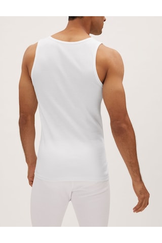 Marks & Spencer Saf Pamuklu 3'lü Atlet Seti T14005700d Beyaz