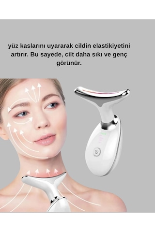 Yüz Boyun Sıkılaştırıcı Cilt Bakım Ems Mikro Akım & Kırışıklık