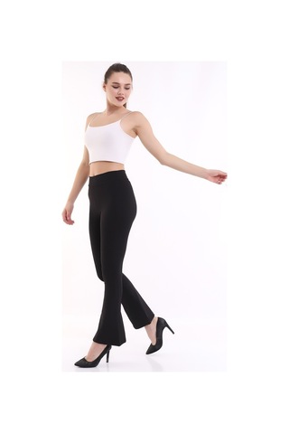 Self Clothing Kadın Siyah Yüksek Bel Fitilli Dayanıklı Örme Kumaş Toparlayıcı ISiyah