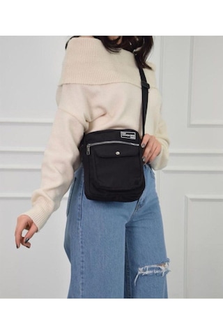 Unisex Siyah Askılı Ve Omuz Çantası Siyah