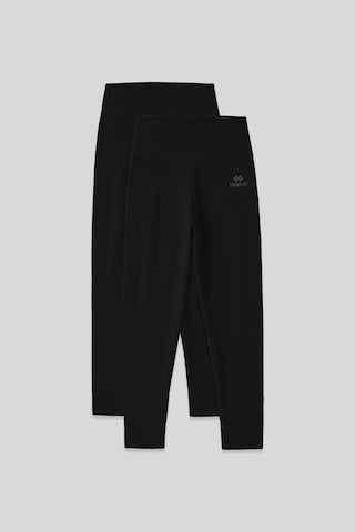Tommy Life Slim Fit 2li Paket Siyah Kadın Kapri Tayt - 93097