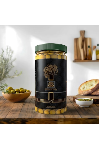 Azzava Doğal Salamura Bütün Yeşil Zeytin 1000 Gr