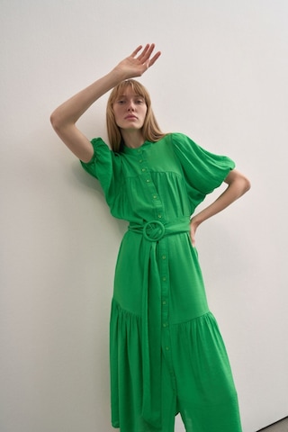 Mathilda Store Kadın Balon Kol Maxi Elbise