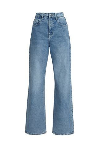 Outland Denim Yüksek Bel Kloş Jean Pantolon Mavi