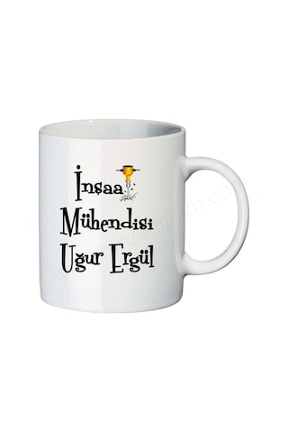Inşaat Mühendisine Hediye Isimli Kupa Bardak