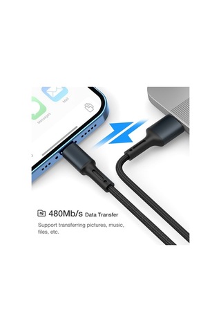 Prestigegoods İphone 12-11 Pro Max Uyumlu Hızlı Şarj Usb Kablosu - 2m/3m/25cm Seçenekleri