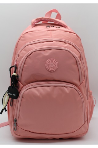 Hafif Suya Dayanıklı Kumaş Okul Sırt Çantası Unisex Okul Çantası 34600 Pudra Pembe