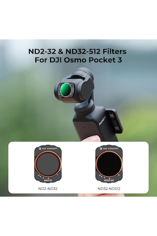 K&f Concept Magnetic Variable Nd2-32 + Nd32-512 Filter Djı Osmo