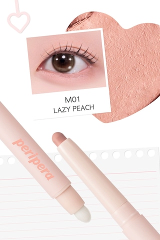 Topaklanma Yapmadan Kolayca Uygulanan Kalem Far Perıpera Mood In Shade Eye Stick M01 Lazy Peach M01 Lazy Peach