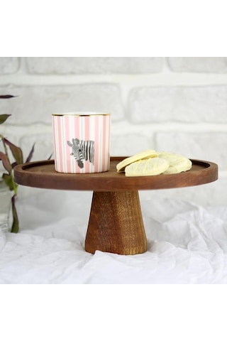 Akayev Ahşap 24 CM Ayaklı Sunumluk