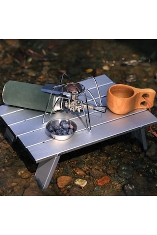 Pazly Katlanır Plaj Masası - Ultra Hafif Alüminyum - Siyah Kırmızı - Dayanıklı Ve Stabil Siyah - Kırmızı