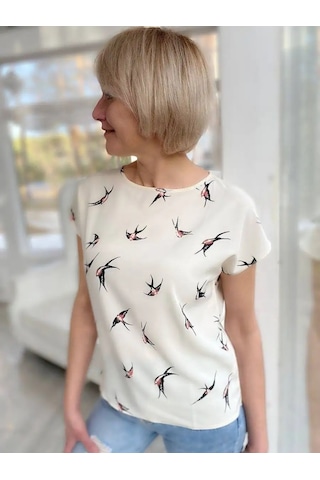 Nıka & Collectıon Ceket Altı Giyilebilen Kısa Kollu Bluz 74124990