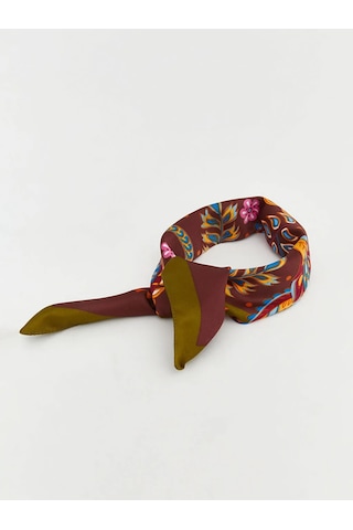 Lc Waikiki Kahverengi Desenli Kadın Bandana
