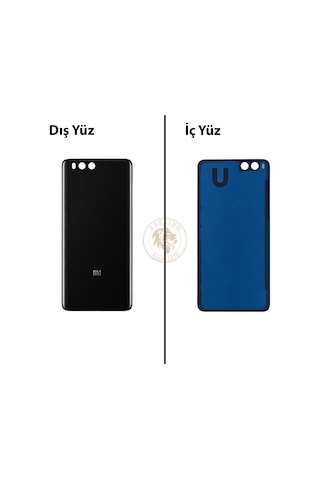 Xiaomi Mi Note 3 Siyah Arka Pil Kapağı Batarya Kapağı Lazer Kesim Back Cover Çok Renkli