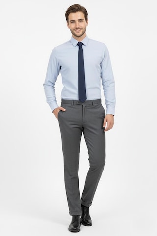 Presto Erkek Slimfit Armürlü Pantolon Füme 3194-090 Füme
